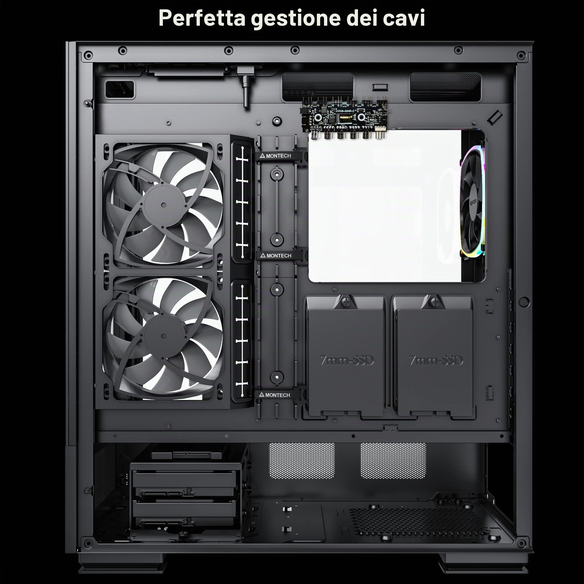 Montech SKY TWO, Midi-Tower - schwarz