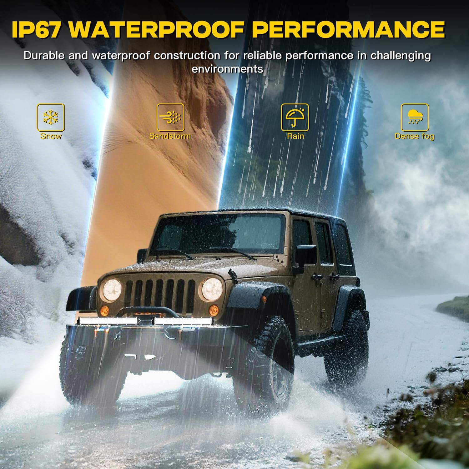 Slim LED Light Bar for Truck - MUVKQC 13 Inch 120W 10000lm Double Row Light Bars,12V 24V Spot Flood Combo Off Road Driving Fog Work Lights for ATV UTV Tractor Pickup Cart SUV (10X12IN 120W)