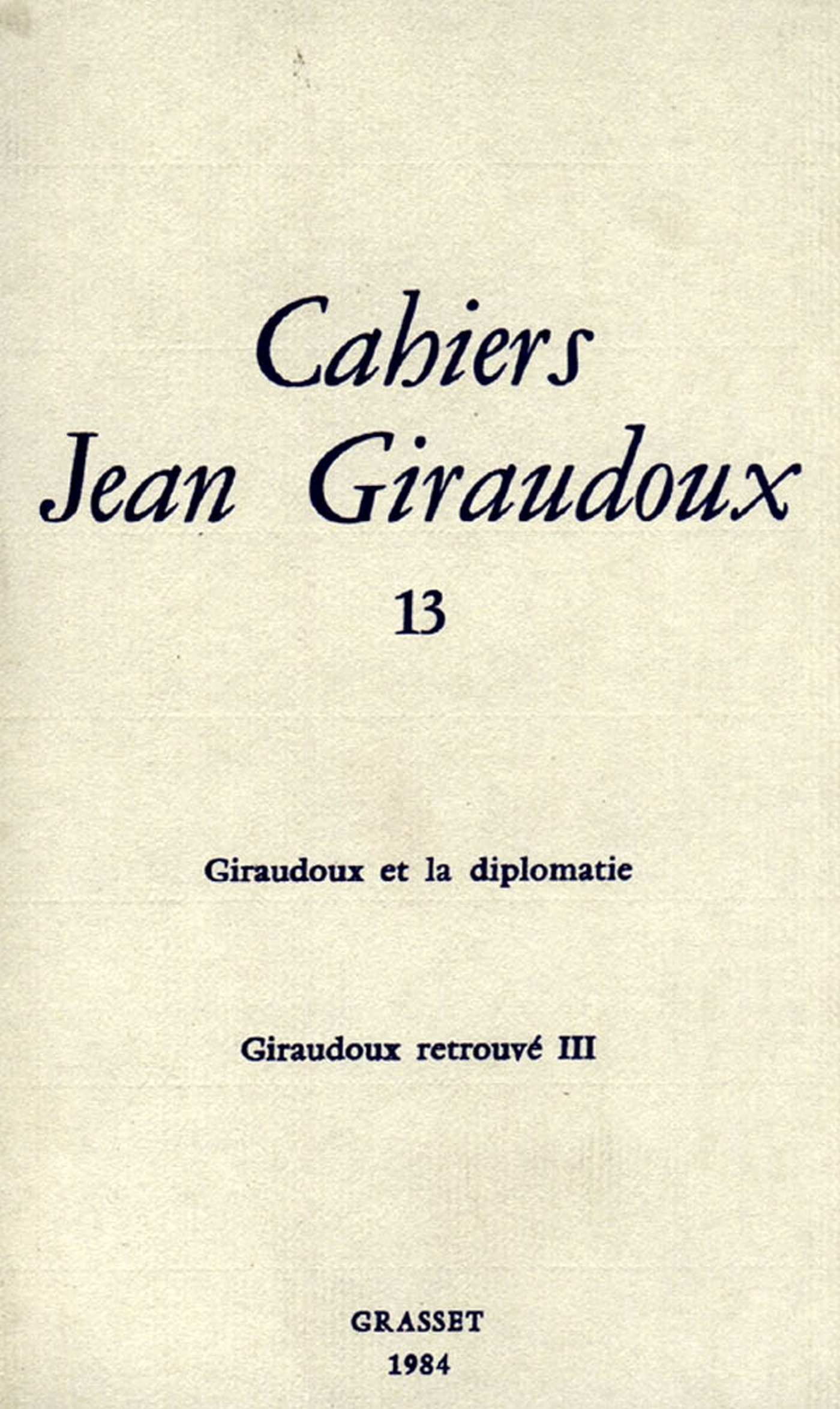 Cahiers numéro 13 (Aventures) (French Edition)