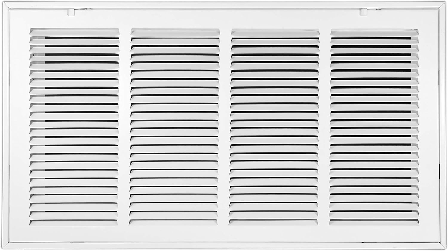 Venti Air 24 X 12 Steel Return Air Filter Grille - Removable Face/Door for 1 inch Filters - HVAC Duct Cover Grill (2-3 Business Day Delivery) [Outer Dimension: 26.5W X 14.5 H]