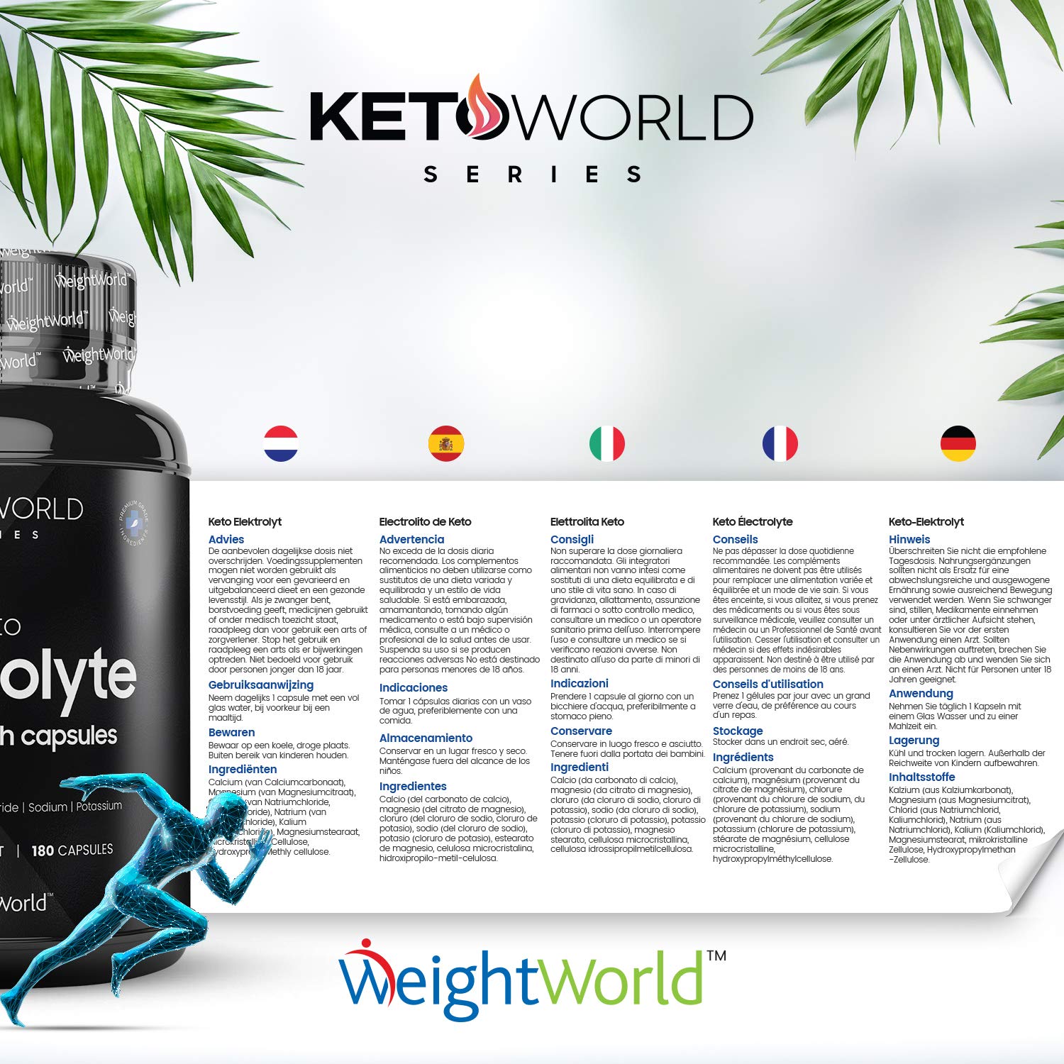 Keto Electrolytes Capsules 180 Hydrating Electrolyte Capsules (6