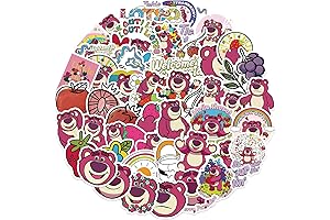 Enchanting 50-Piece Lotso Sticker Collection: Unleash the Magic of Adorable Bears