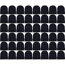 48 Pack Winter Beanies, Bulk Cold Weather Warm Knit Skull Caps, Mens Womens Unisex Hats