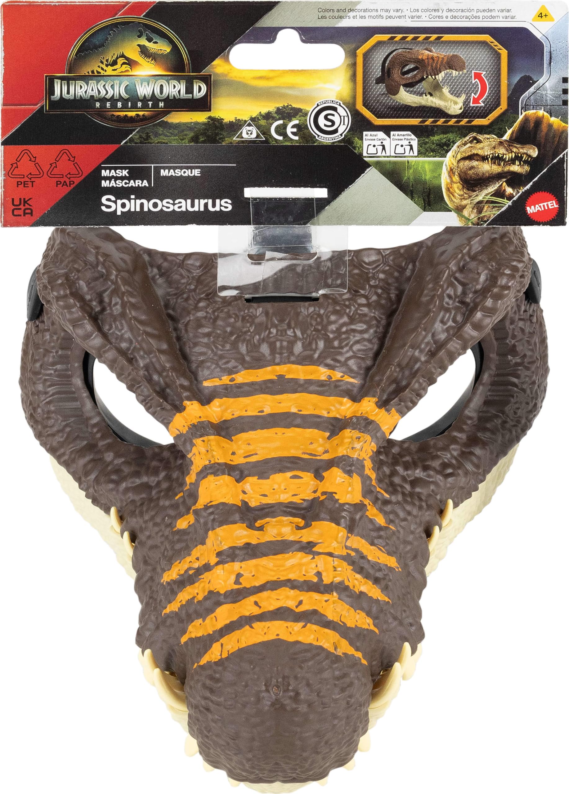 Mattel Jurassic World Rebirth Raptor Masque dinosaure