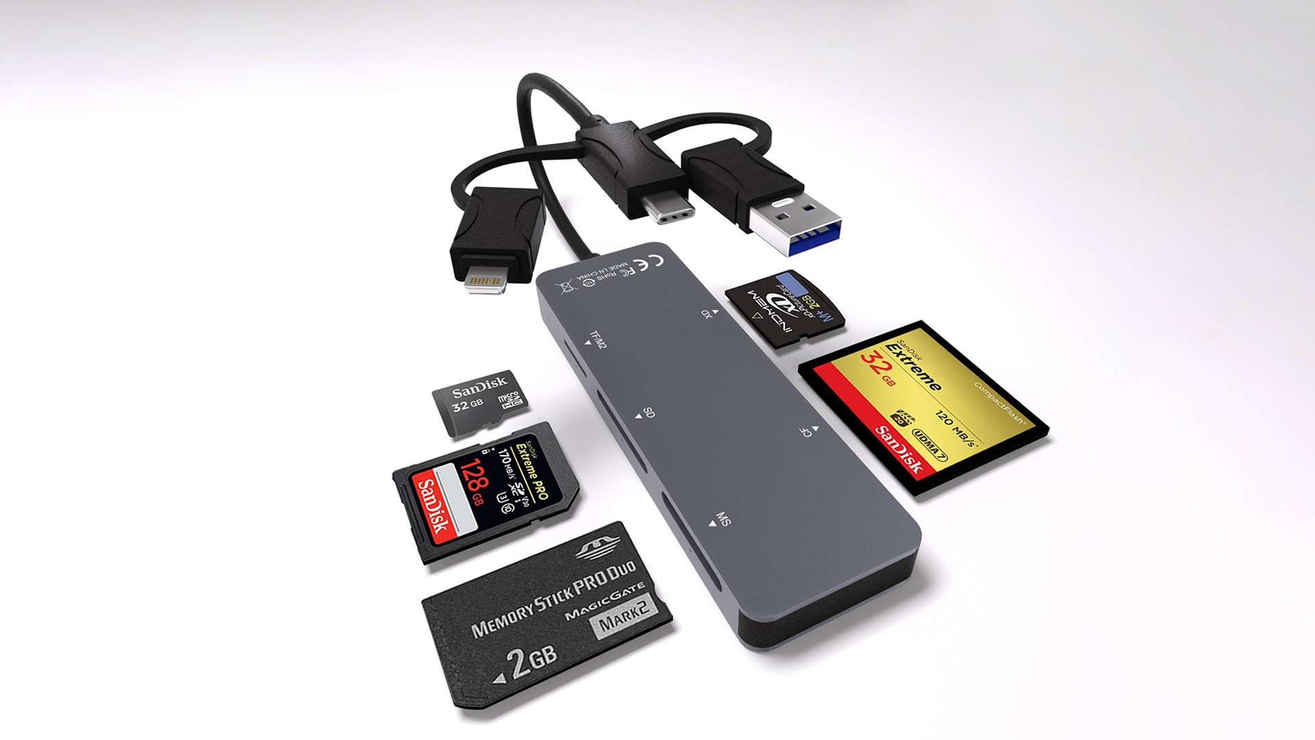 Amazon.com: Memory Stick Pro Duo Adapter - 5 in 1 Aluminum Multi