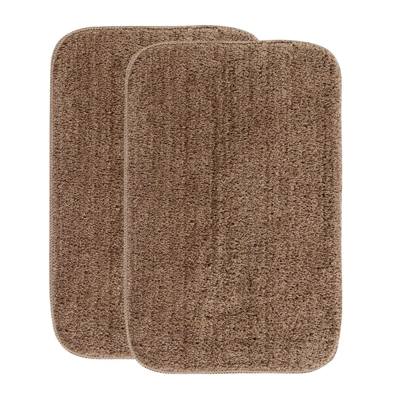 Woah Anti Slip Microfiber Bath Mat 38 x 58 cm (Beige2, Pack of 2)