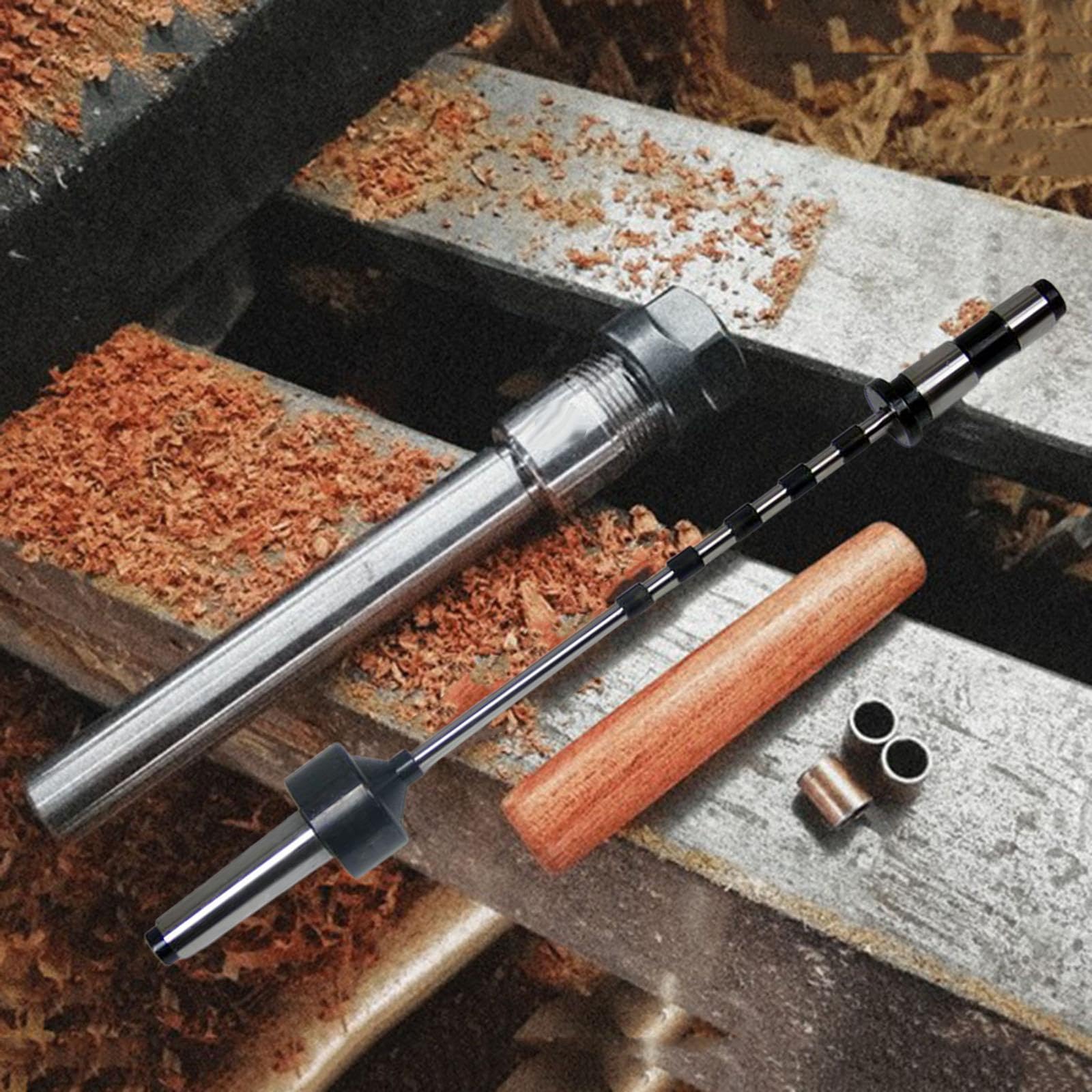Pen MT2, Pen Turning Portable 2 Morse Taper Woodworking Herramentable Ajustable para El Torno de Madera Accesorios de Madera