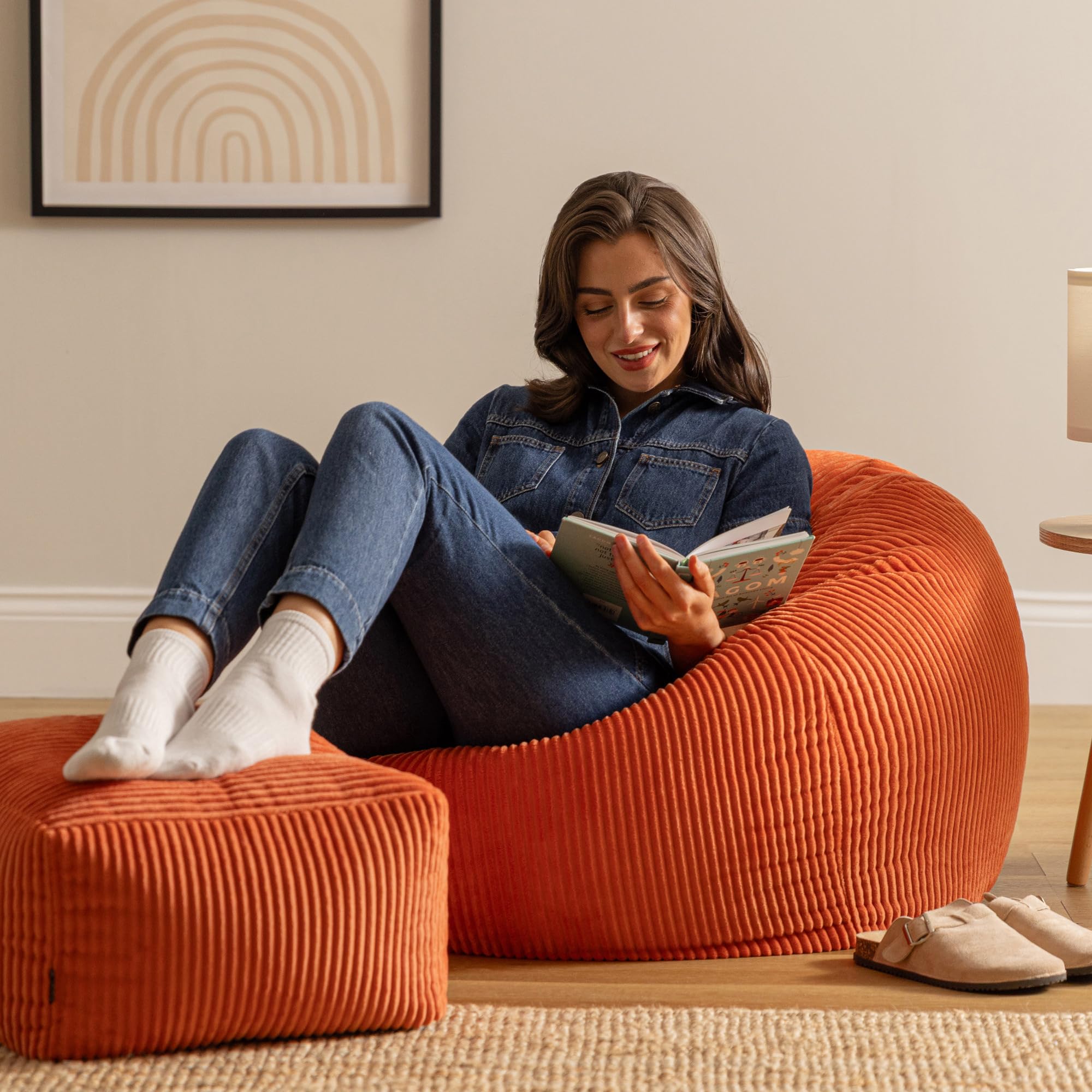 Icon Kingston Sitzsack mit Hocker Cord – Bild 2