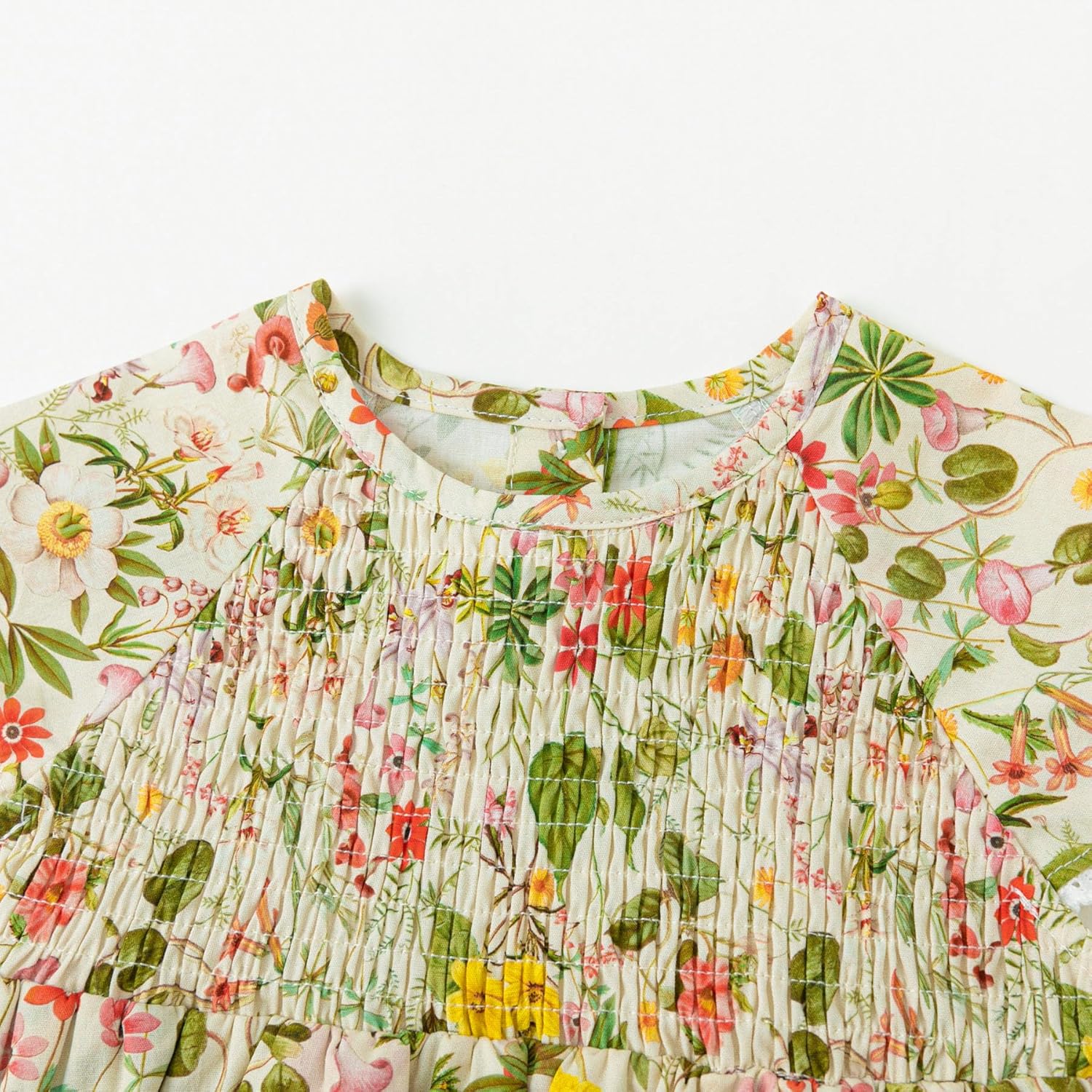 Simplee kids Baby Infant Girls Cotton Short Ruffle Sleeve Summer Romper Outfits 3-24 Months - Image 4