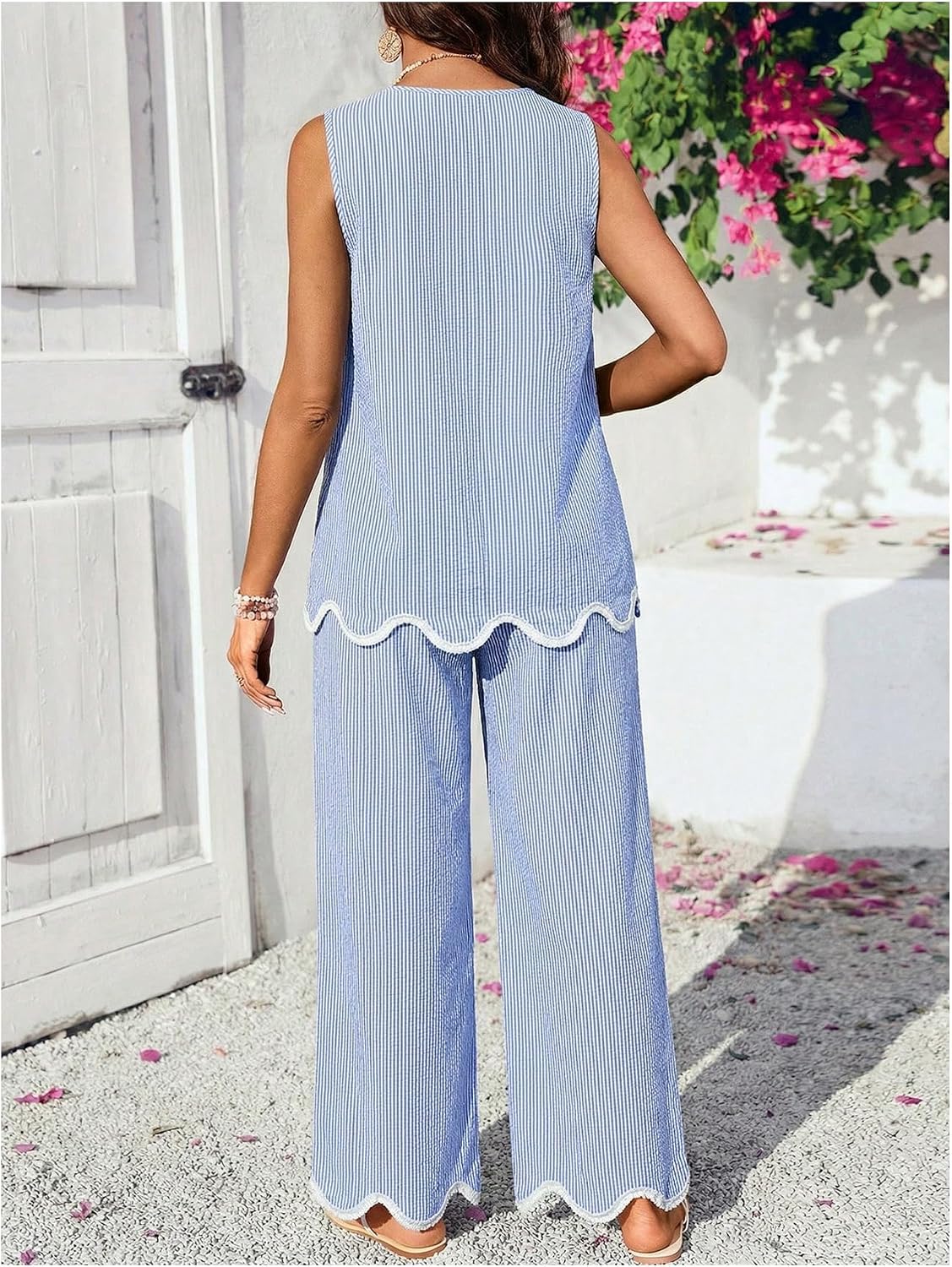OYOANGLE Women's Maternity Sets 2 Piece Outfits Summer Matching Lounge Sets