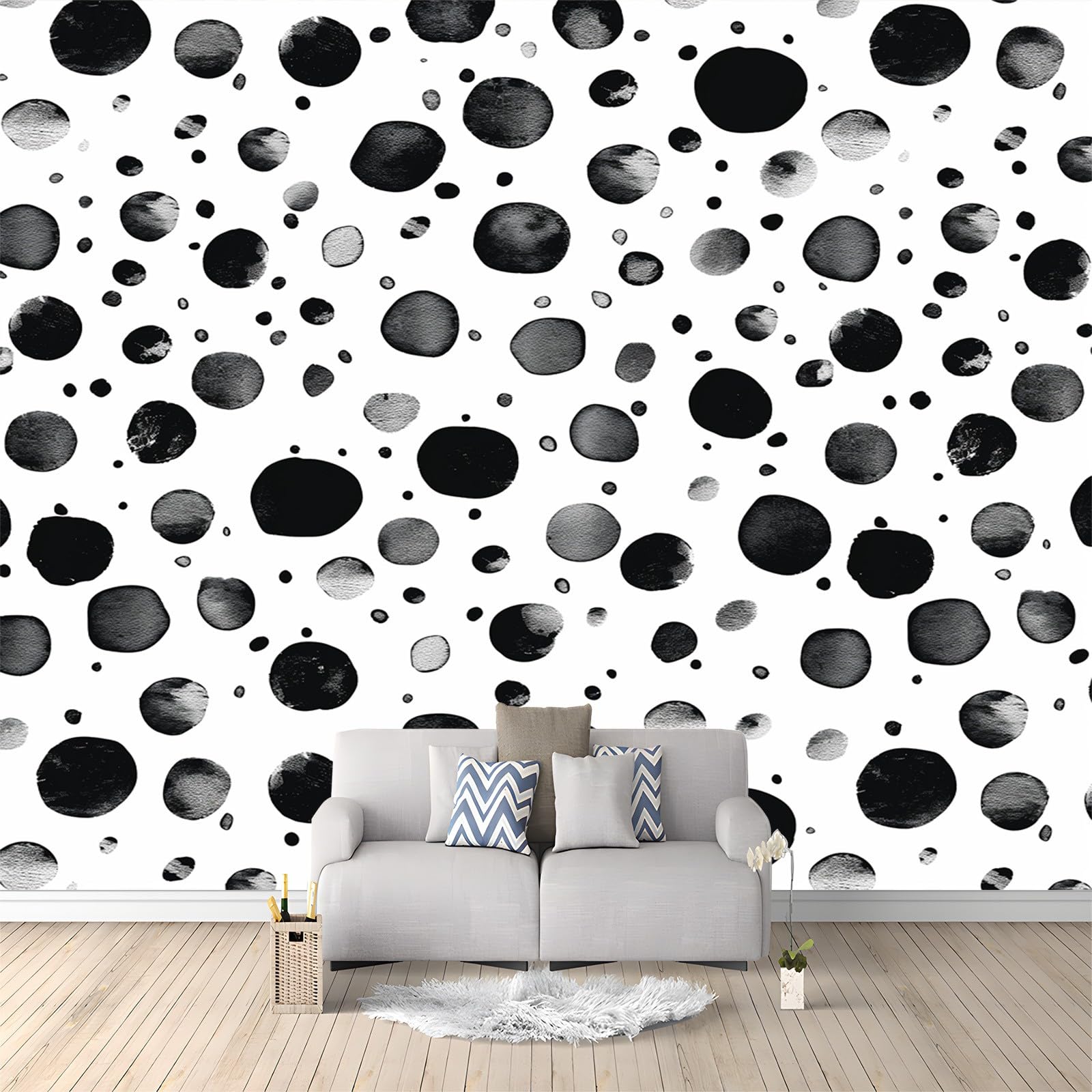 Papier peint panoramique 3D pour agrandir une chambre avec l'intissé