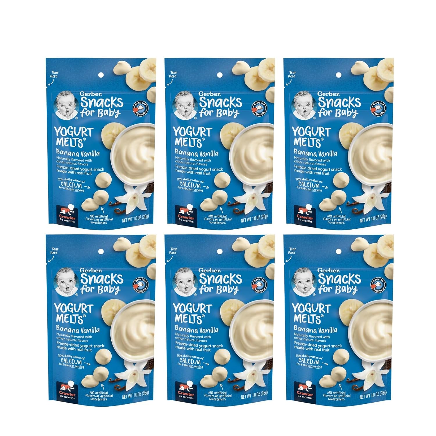Gerber Yogurt Melts Banana Vanilla (1 Ounce (Pack of 6))