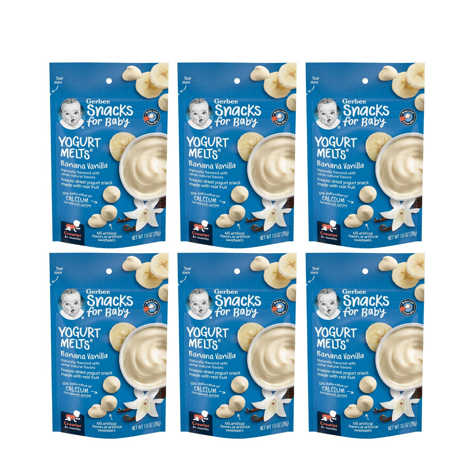 Gerber Yogurt Melts Banana Vanilla (1 Ounce (Pack of 6))