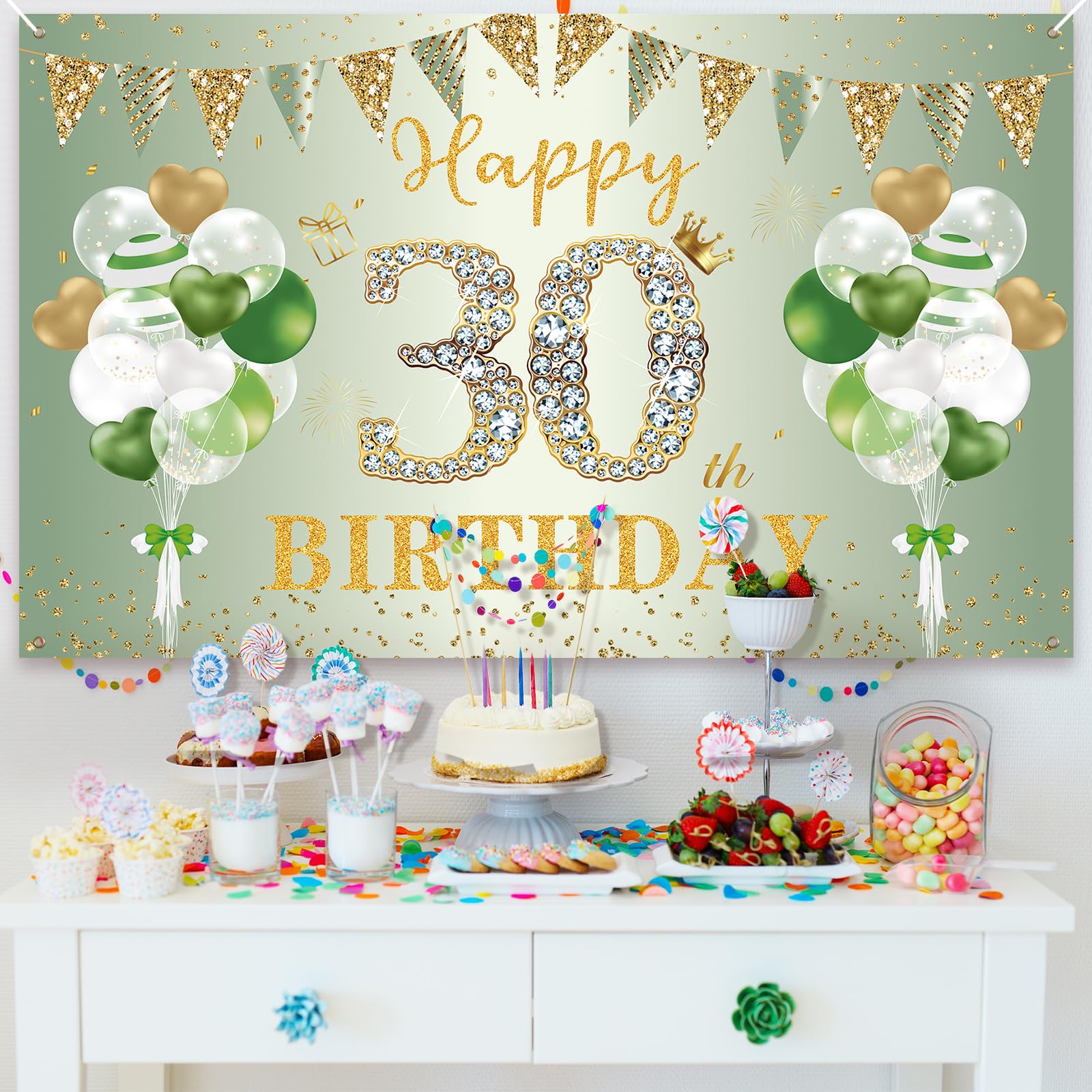 Boland Festone Buon Compleanno Torta Extra Large 250 x 15 cm