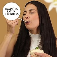 Vista 6 de Simply Delish Pudín de Vainilla Instantáneo Natural - Sin Azúcar, Sin OGM, Sin Gluten, Sin Grasa, Vegano, Apto para Keto - 1.7 OZ (Paquete de 1)