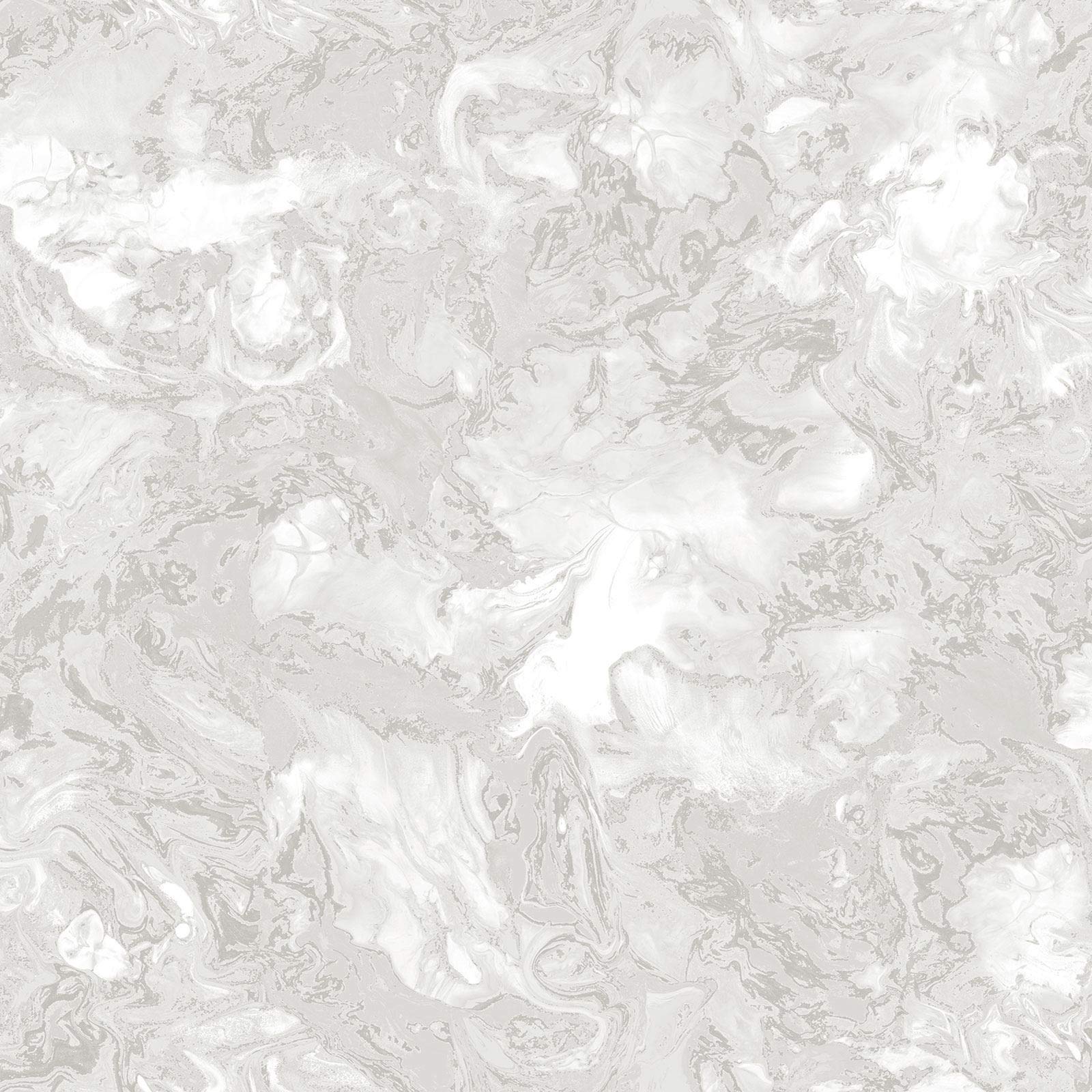 Debona Liquid Marble Swirl Glitter Metallic Textured Wallpaper Light Grey 6354