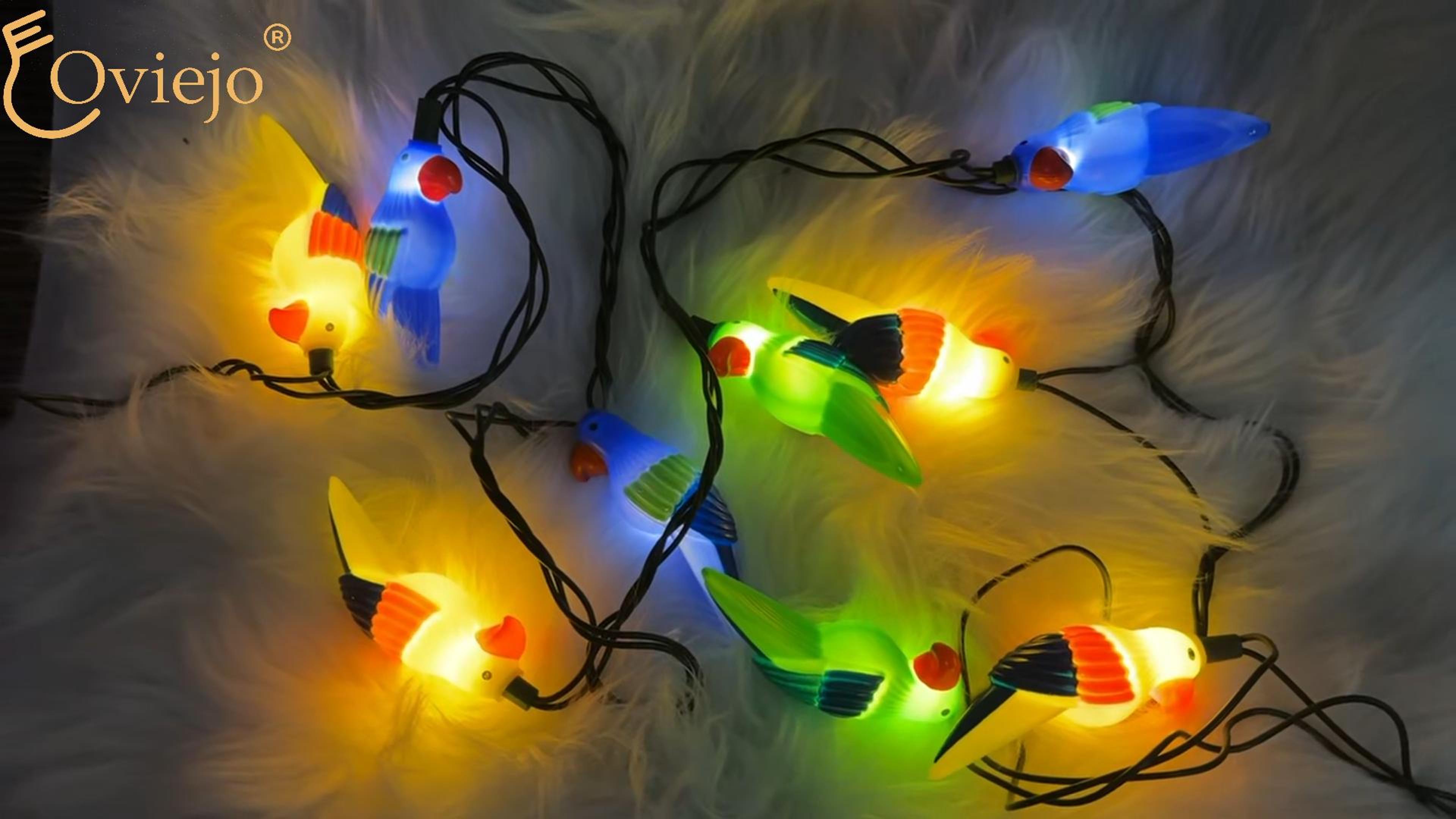 Oviejo Parrot String Lights 8.5Ft Summer Camping String Lights
