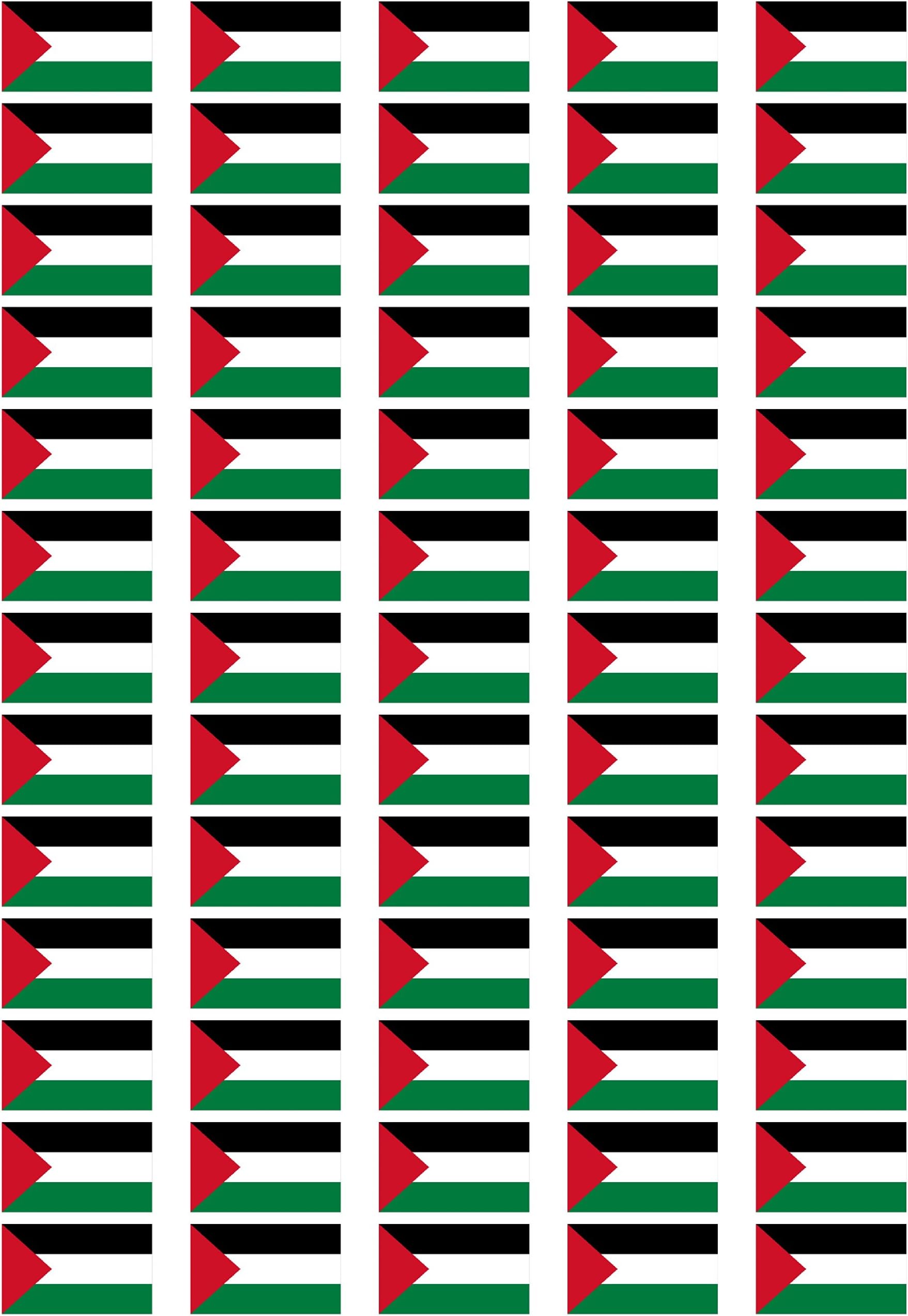 Palestine Flag self Adhesive matt Paper Labels/Stickers