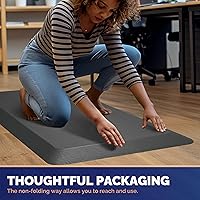 Vista 7 de FEATOL Tapete Antifatiga para Estar de Pie, 9/10 Extra Grueso Tapete Ergonómico para Escritorio de Pie, Tapete Cómodo y Duradero de Espuma