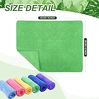 Vista 2 de Preboun Paquete de 300 paños de limpieza de microfibra de 12 x 16 pulgadas, multiusos, reutilizables, lavables, toallas absorbentes para casa