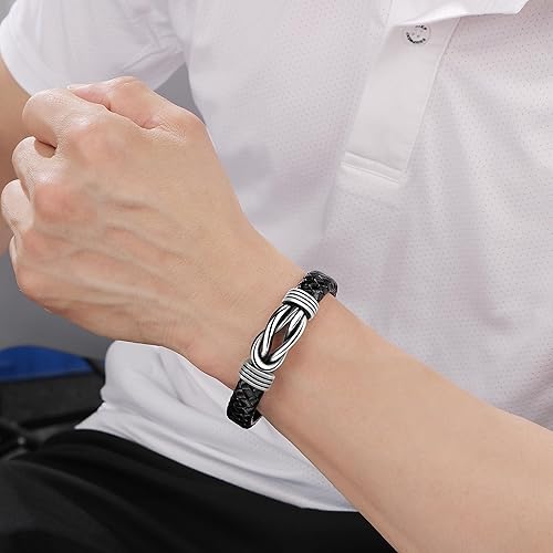 Miniatura 3 de Pulsera de cuero para hombres, marido, hijo, nieto, novio, Navidad, cumpleaños, día del padre, aniversario, día de San Valentín, regalo para hombre,