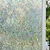 WAENLIR Rainbow Window Film Privacy Film for Glass Windows, 3D Stained Glass Decorative Window Stickers, Static Cling Window Vinyl