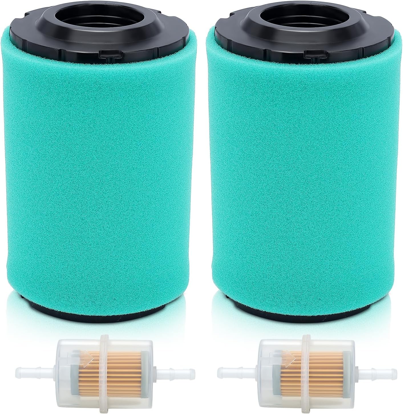 Hipa 32 083 13-S Air Filter for Kohler 7000 Series KT740 KT725 KT735 KT745 KT730 22HP-26HP Lawn Mower 32-083-13-S & 32-083-14-S Air & Pre Filter with Kohler 24 050 13-S Fuel Filter Pack of 2