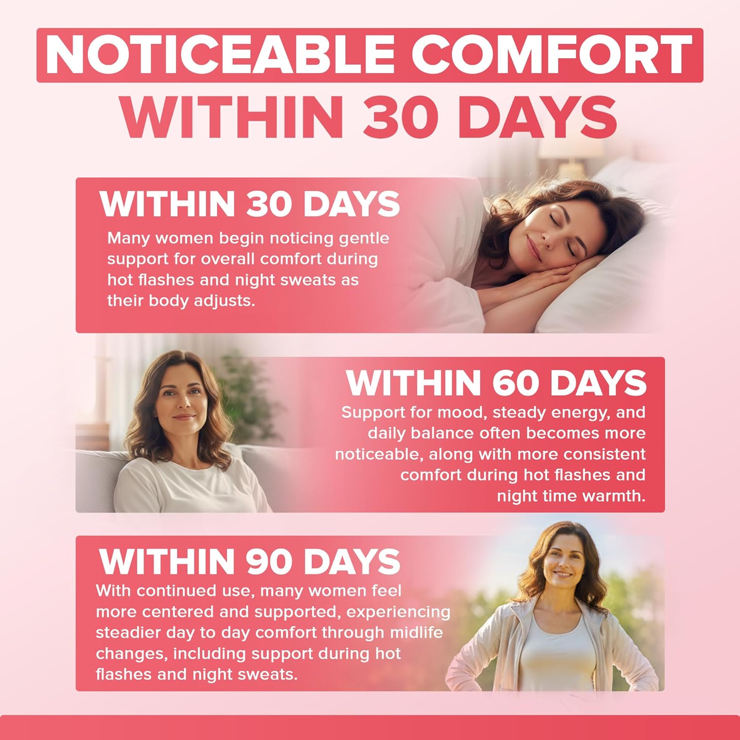 Menopause Supplements for Women, Relief of Hot Flashes, Night Sweats, for Menopausal Health, Comfort, Mood, Energy, Mental Sharpness, Hormonal Balance. DIM, Black Cohosh, Ashwagandha KSM-66 (60 caps) - Image 6