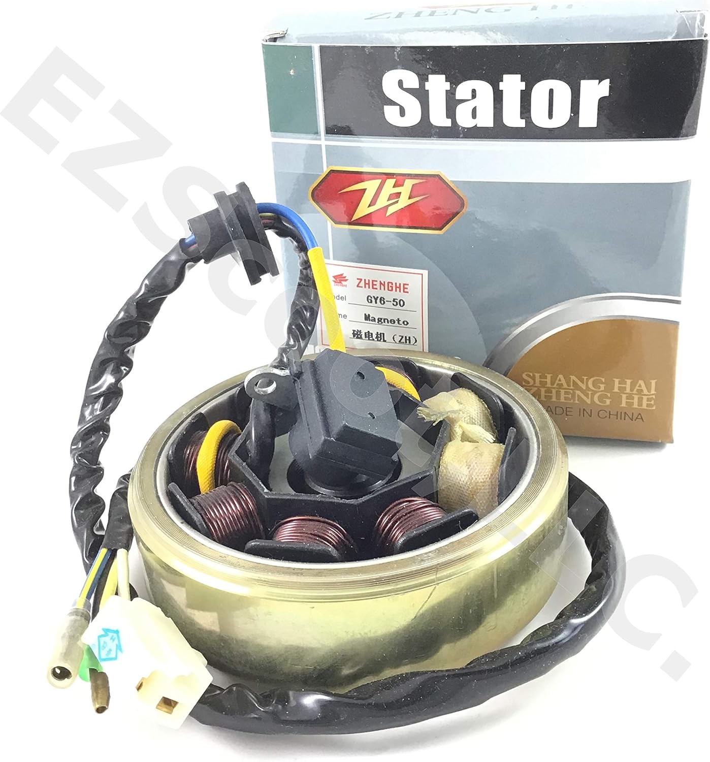 AC MAGNETO STATOR FLYWHEEL 50-80CC 139QMA/B 8 COIL/POLE (AA) GY6 CHINESE SCOOTER MOPED ATV QUAD 4 STROKE TAOTAO PEACE SUNL TANK JONWAY ROKETA BMS BAJA VENTO JMSTAR ZNEN BENZHOU KEEWAY KAZUMA JCL