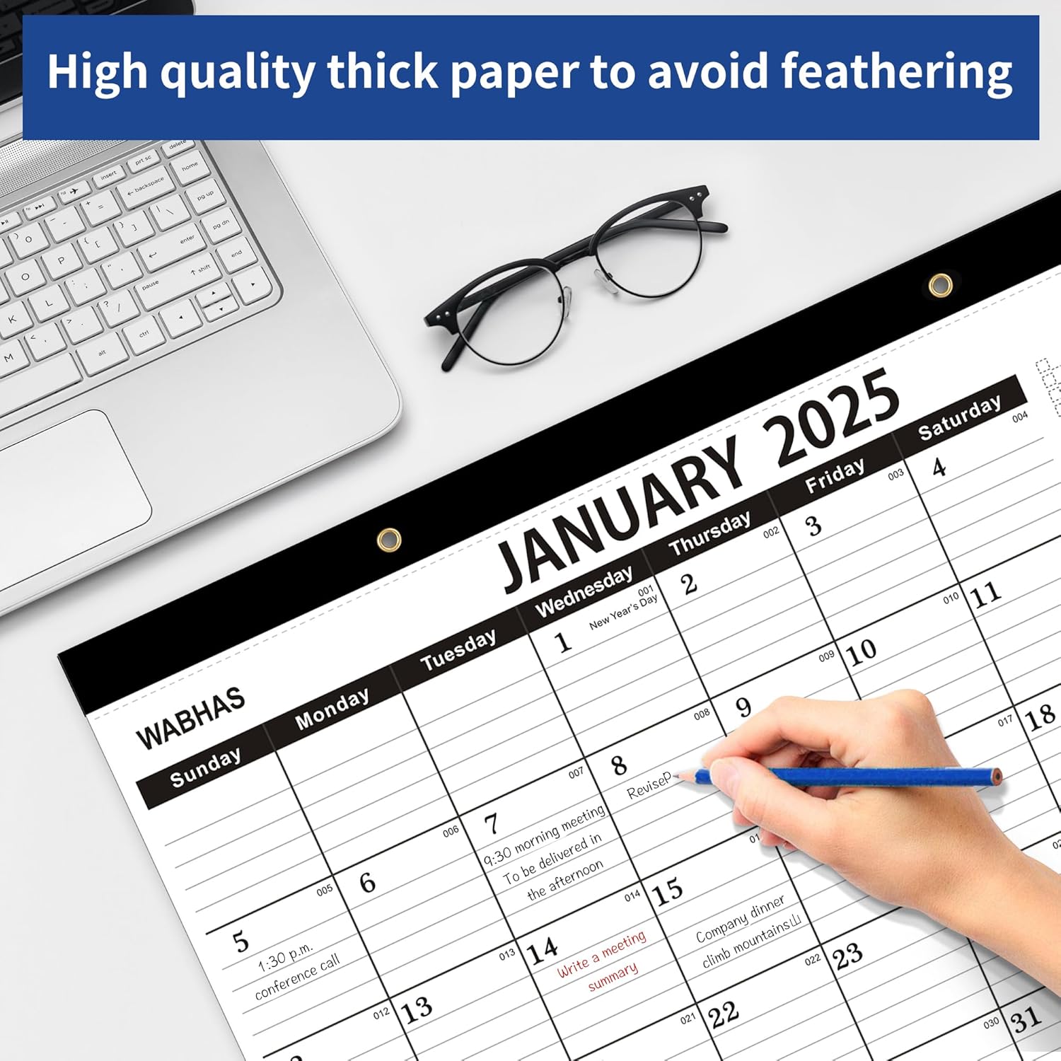 Wabhas Desk Calendar 2025-2026