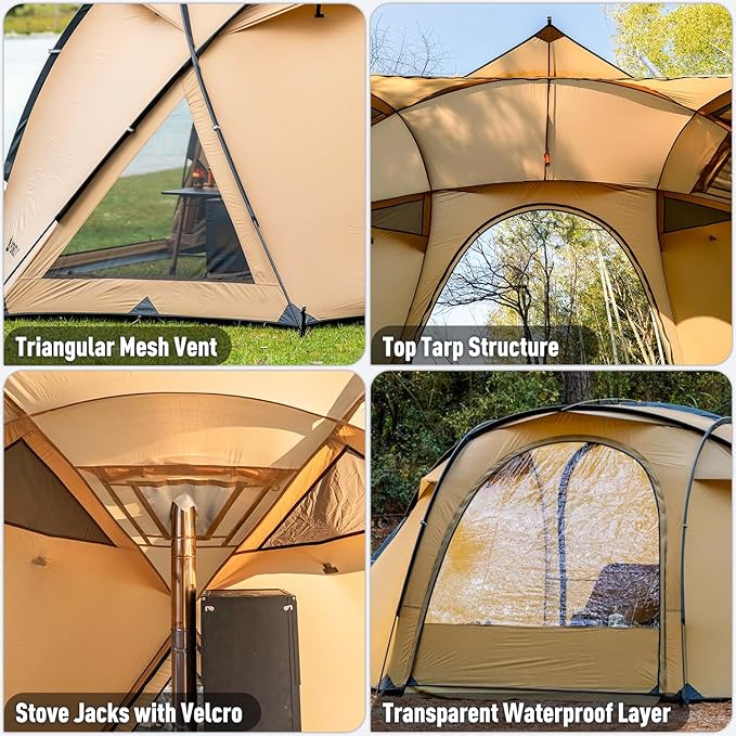 Carpa Domos Pomoly Barracuda 2 para Camping 2 Personas miniatura 6