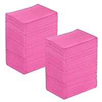 Vista 25 de JMU Baberos dentales rosados, paquete de 50 baberos dentales desechables de 3 capas impermeables de 13 x 18 pulgadas para clínica dental, tienda