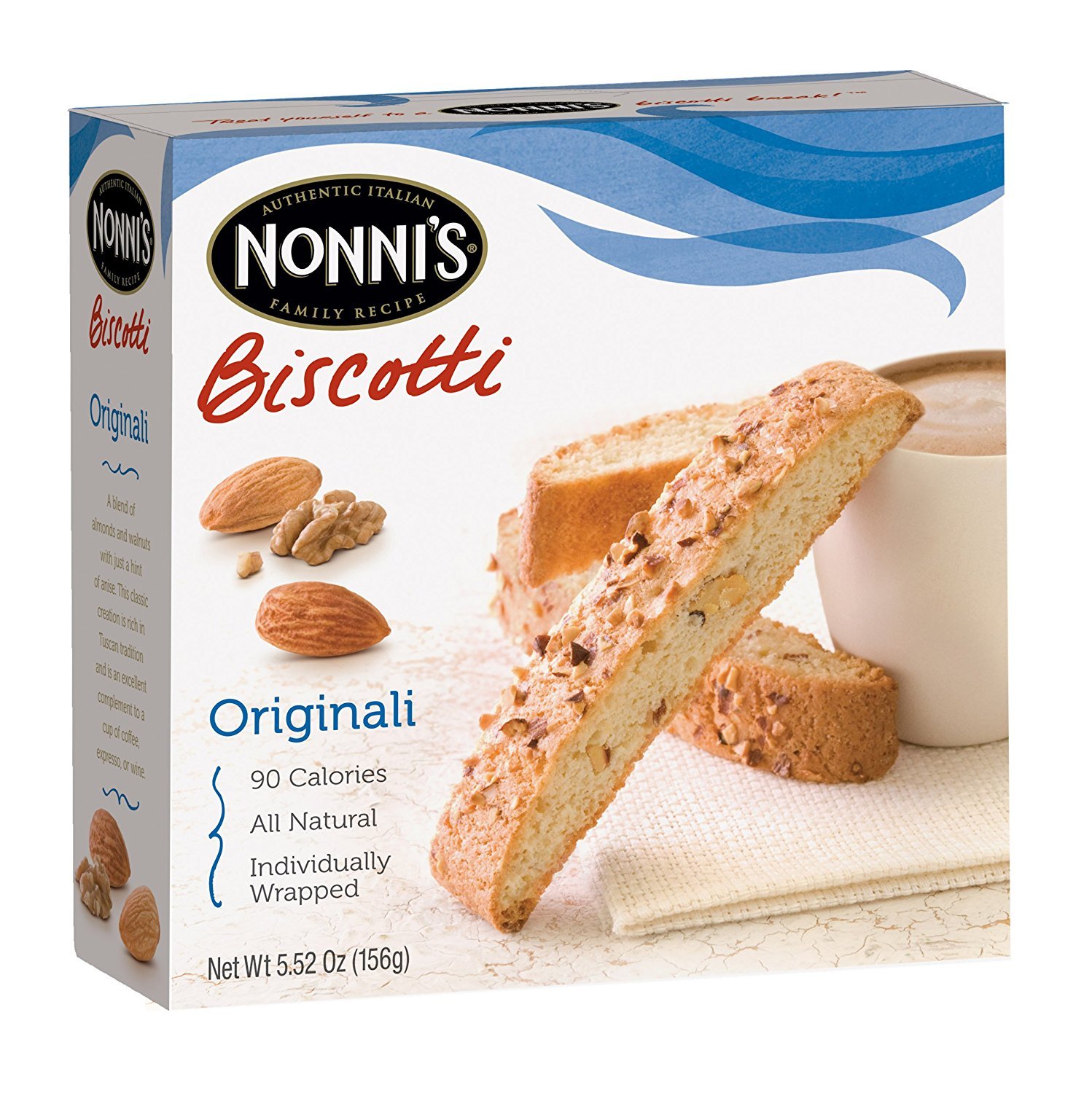 Nonni's Biscotti Originali, 5.52-Ounce Boxes (Pack of 6)