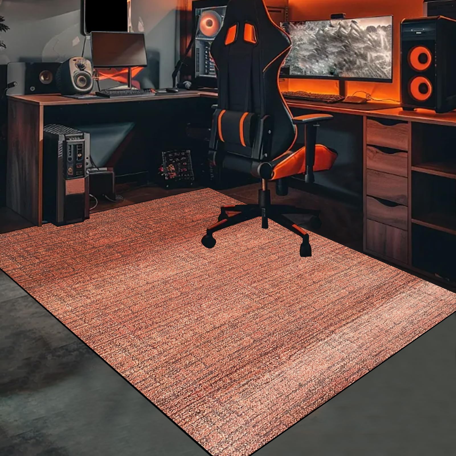 Alfombra para Silla Gaming, Tapete para Silla de Oficina, Alfombra para Protección de Suelos Duros, Alfombra Silla Ruedas, Protector Suelo Silla de Escritorio Alfombras Gamer Suelo 120 x 160 cm