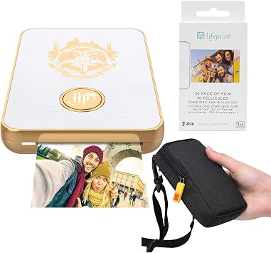 Lifeprint 2x3 Wizarding Magic Photo and Video Printer White Travel Kit