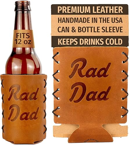 Oowee - Fundas de cuero genuino para botellas, se adapta a botellas de cerveza de cuello largo de 12 onzas, soporte para botellas o abrazaderas para