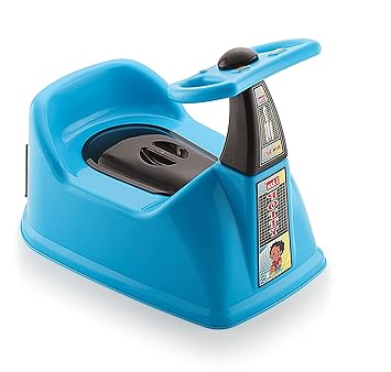 Nabhya Rocket Style Baby Potty Training Seat- Chair for Kids- Infant Potty Toilet Chair with Removable Tray & Closing Lid (6-36 Month) (Blue)