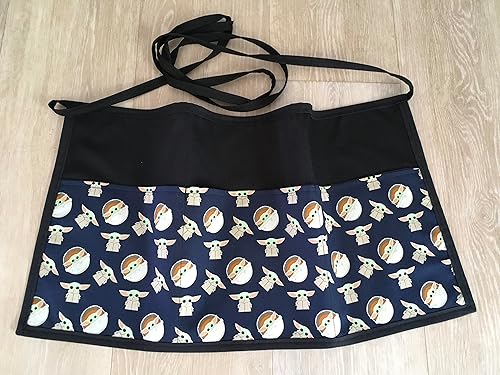 Plush Star Wars Waitresswaiter Server apron 3 pocket black half waist apron restaurants Check out 300 More prints Handmade Janet Aprons cooking