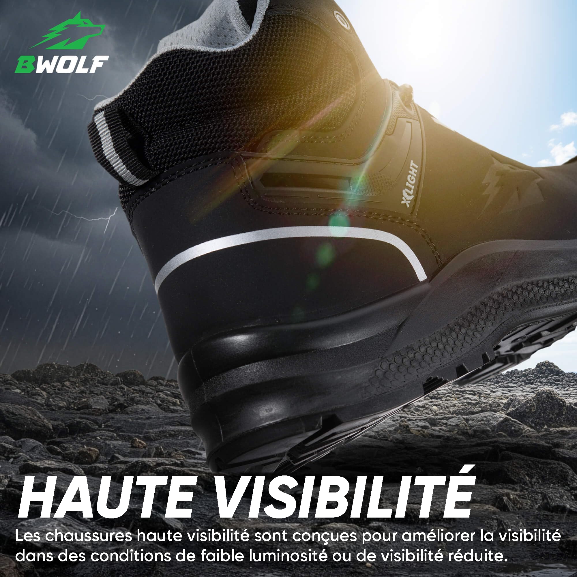 BWOLF Defender HIS3 Chaussures de sécurité pour Homme en Nubuck Hydrofuge, Embout en Kevlar et Semelle intermédiaire, antidérapantes