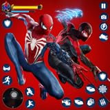 Different environments in spider rope hero man game