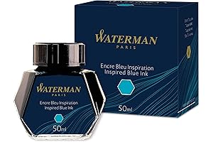 Waterman Fountain Pen Ink, 50ml Bottle in Inspired Blue
