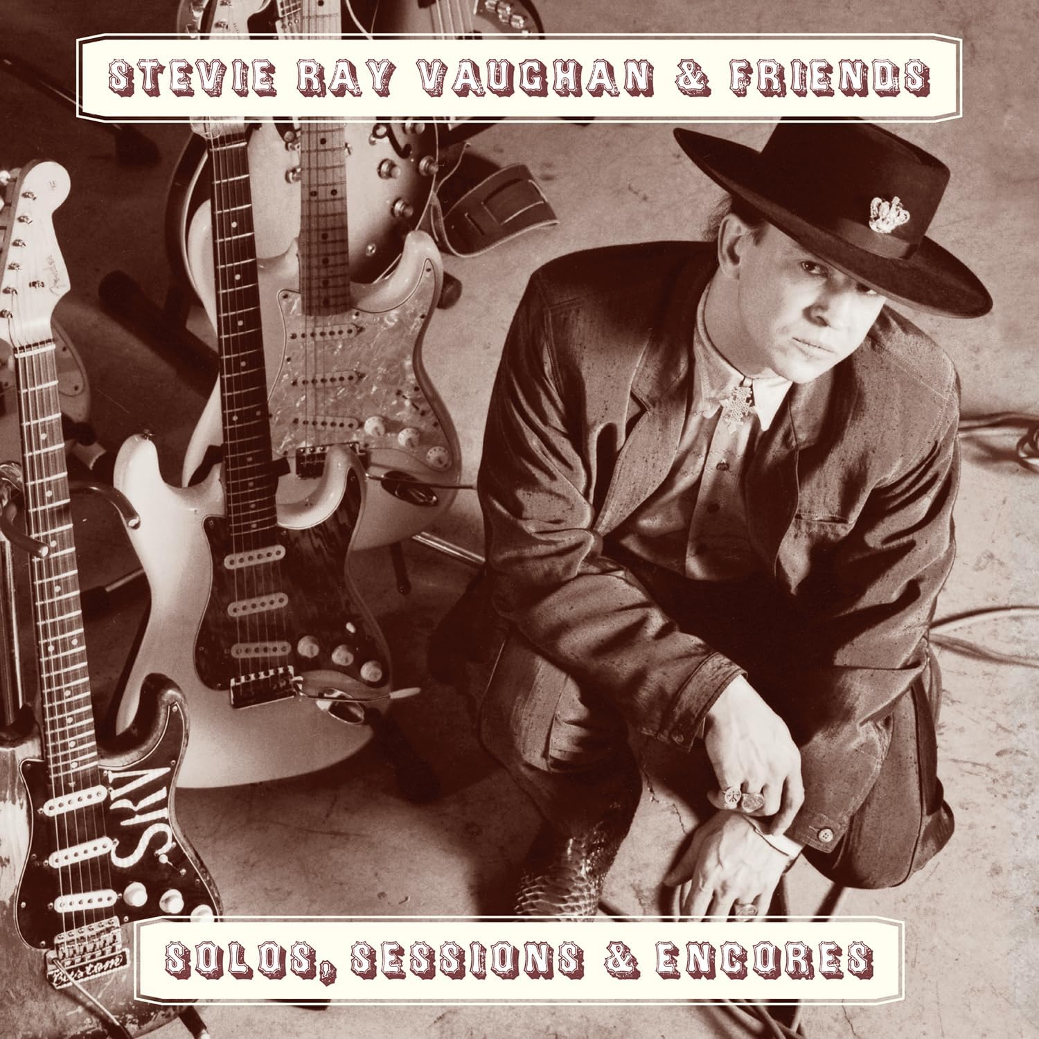Solos Sessions & Encores - Limited 180-Gram Translucent Blue Colored Vinyl por Stevie Ray & Friends Vaughan — capa do álbum