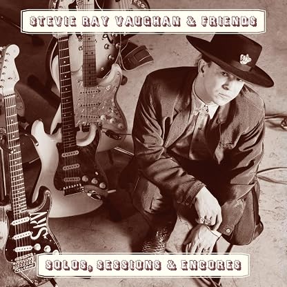 Solos Sessions & Encores - Limited 180-Gram Translucent Blue Colored Vinyl por Stevie Ray & Friends Vaughan — capa do álbum