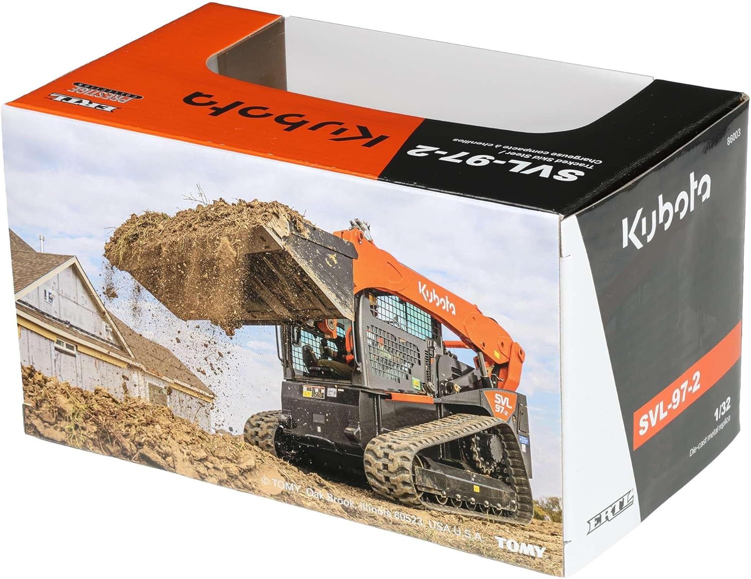 ERTL 1/32 Kubota SVL97-2 Tracked Skid Steer Loader Prestige Collection 86003