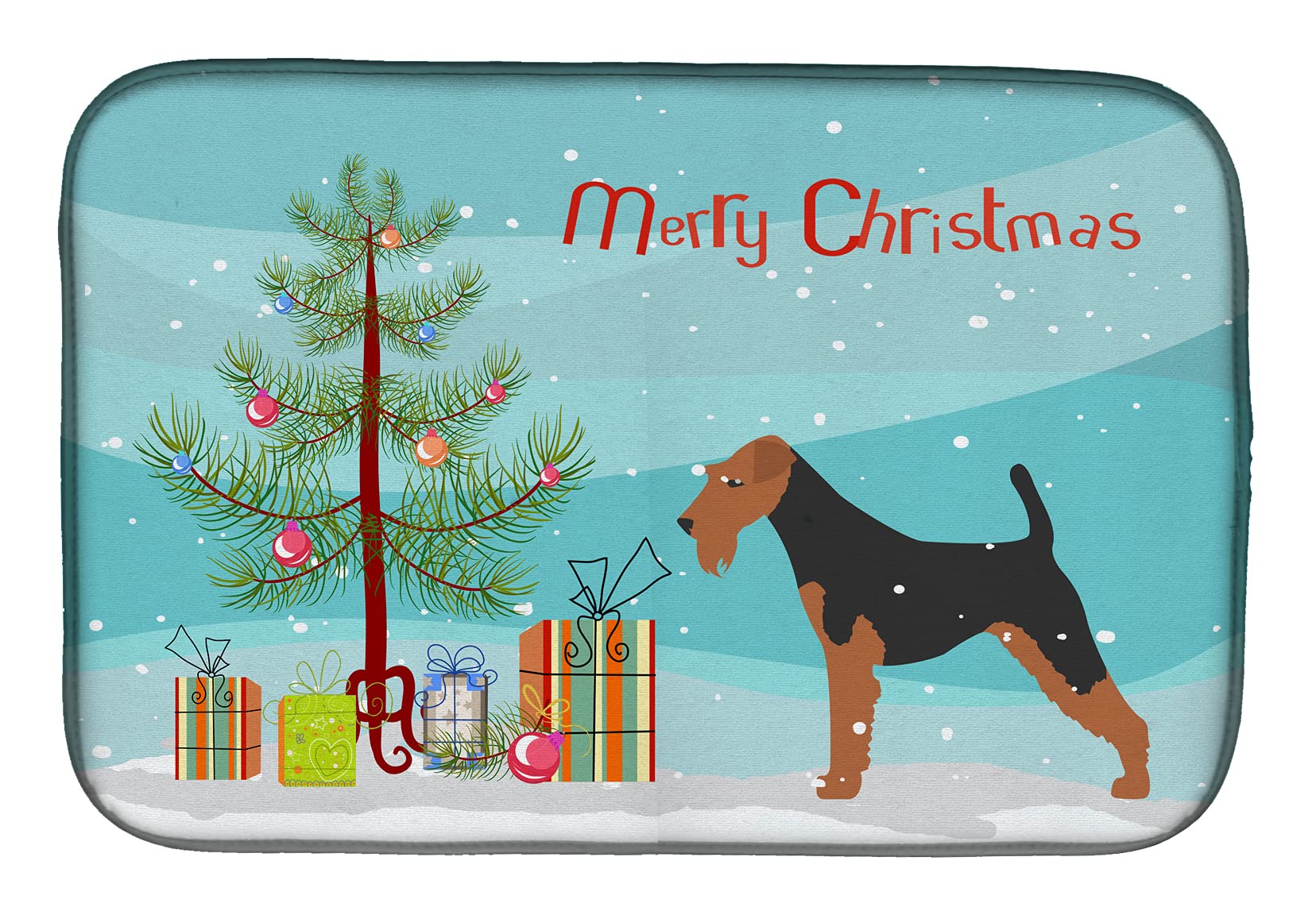 Tapis de séchage pour vaisselle sapin de Noël multicolore Caroline's Treasures BB2903DDM 35x53 cm