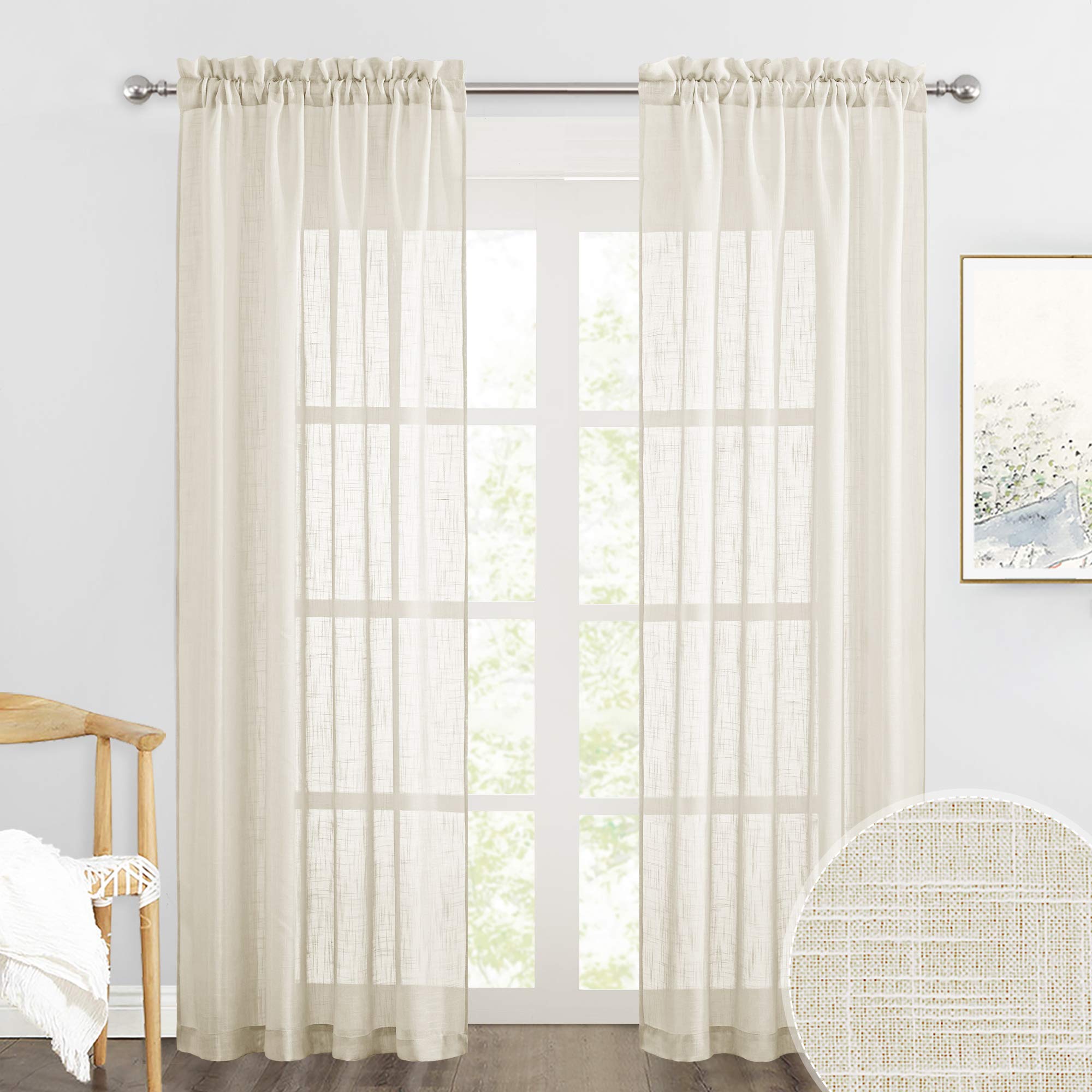 Linen French Door Curtains Curtains & Drapes 2023