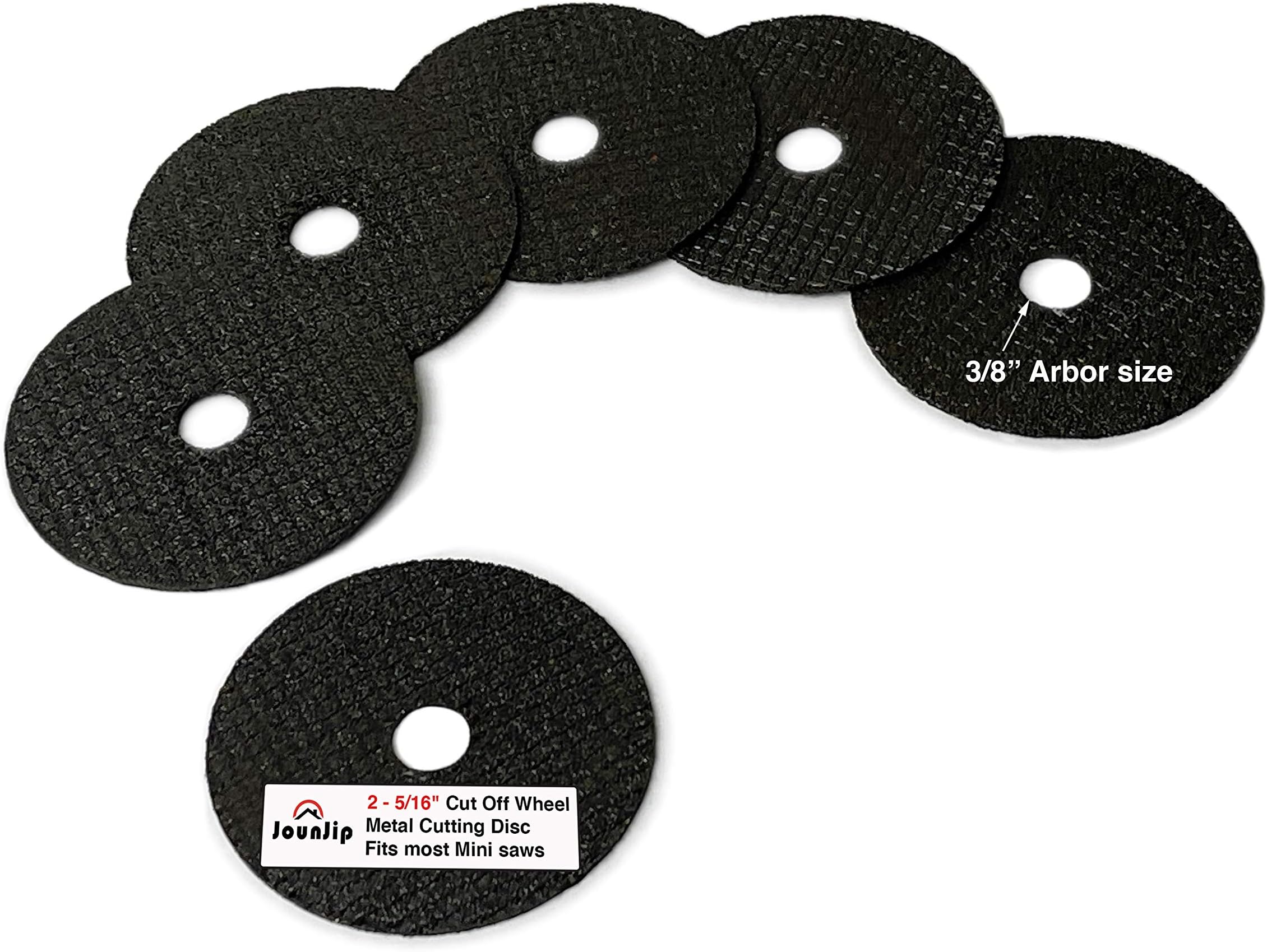 JOUNJIP 2 5/16" Cut Off Wheel Metal Cutting Disc Saw Blades - fits Most Mini Miter Cut Off Saw Chop Saw and Benchtop Saws with 3/8" Arbor