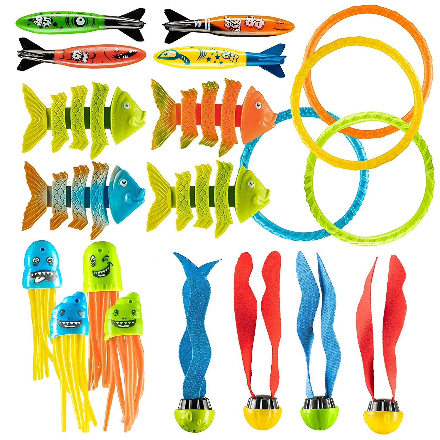 Buy Prextex 24 Piece Diving Toy Set Summer Fun Underwater Sinking