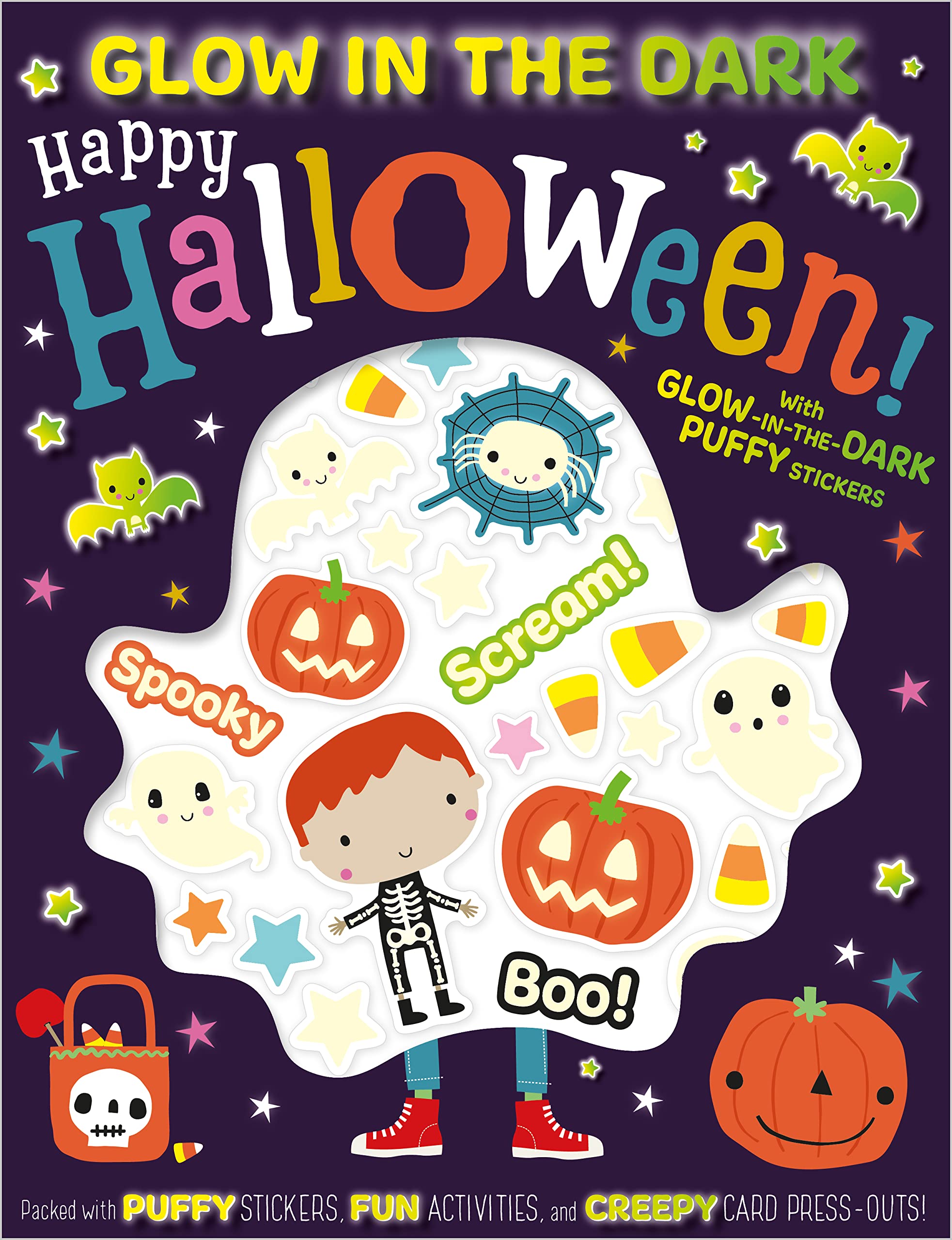 Happy Halloween! (Glow in the Dark Puffy Stickers)