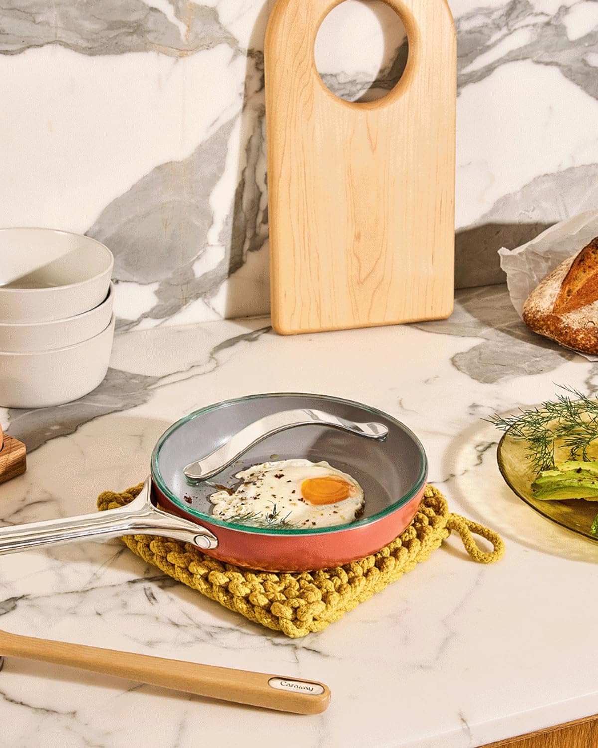 Caraway 8" Glass Lid for Pots and Pans - Made With Tempered Glass - Sized to Fit Caraway Ceramic-Coated & Stainless Steel Cookware - Image 7